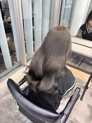 セミロング カラー ヘアアレンジ 🎀モテ暖色× エクステ🎀あかりのヘアスタイル