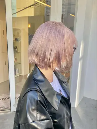 ショート カラー ハイトーン×似合わせ 🌱中川慎之介のヘアスタイル