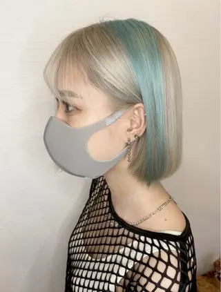 ショート カラー ヘアカラー&縮毛矯正 STAR☆RIVERのヘアスタイル