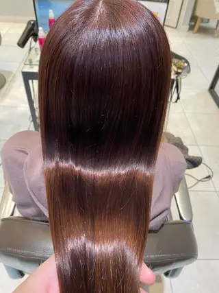 ロング 美髪矯正透明感カラー 江川　和輝のヘアスタイル