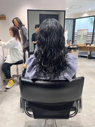 ロング パーマ ブリーチ/縮毛矯正 ❤️‍🔥シンノスケのヘアスタイル