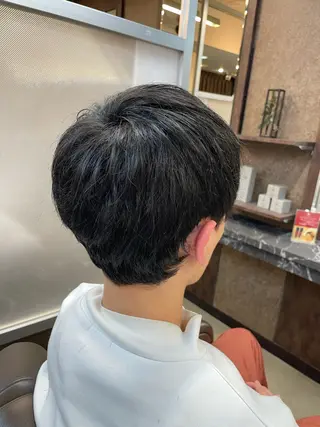 ショート メンズ メンズパーマ特化 カバヤマ　リョウのヘアスタイル