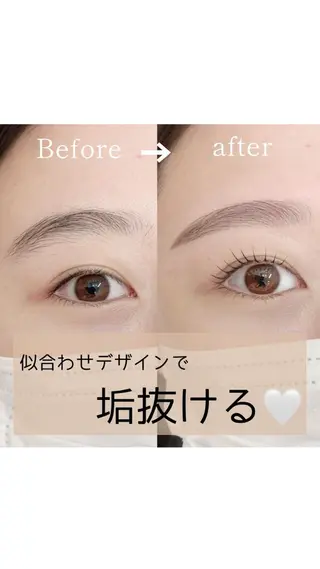 マツエク・マツパ アイブロウ cielo 栄 店　つきな🌙のマツエク・マツパデザイン