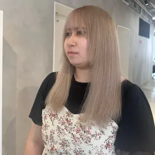ロング カラー ハイトーン/うる艶 🤍カラー Mioのヘアスタイル