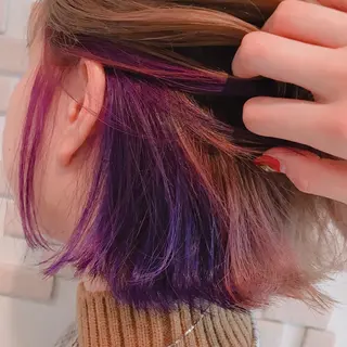 ミディアム カラー ヘアアレンジ 田中 真衣のヘアスタイル