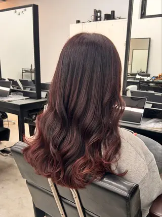 セミロング カラー ボブ/暖色カラー 🎧 kei 🎀のヘアスタイル