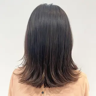 ミディアム カラー ショート/脱白髪染め ☆宇﨑悠実のヘアスタイル