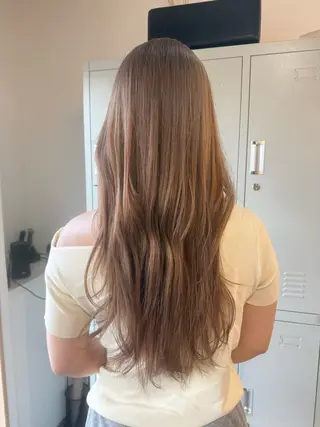 ロング 透明感カラー🫧 🍒久留米美容室のヘアスタイル