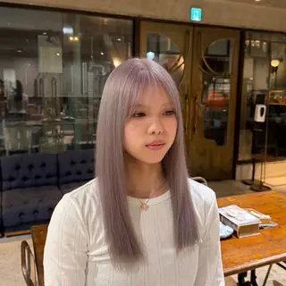 ロング カラー ⚜️ブリーチ× 透明感✨Hayatoのヘアスタイル