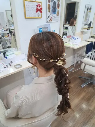 ヘアアレンジ ロング GLOSS心斎橋🌹 はるなのヘアスタイル
