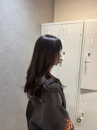 カラー anju.カット 透明感カラー/パーマのヘアスタイル