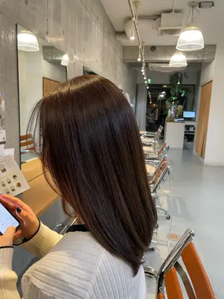 ミディアム なつき🌱ボブ 🤎レイヤーボブのヘアスタイル