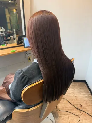 ロング カラー 加藤 まりえのヘアスタイル