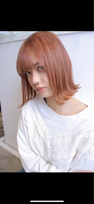 ミディアム カラー i'll 未空のヘアスタイル
