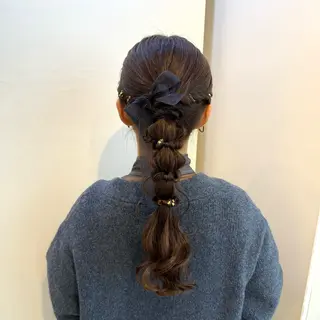 ロング ヘアアレンジ ヘアセット/カラー 🩰nanaのヘアスタイル