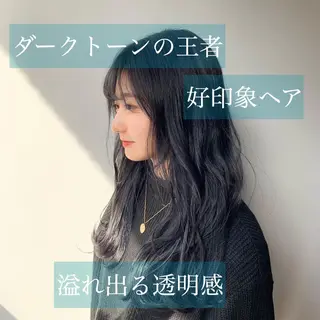 ロング 透明感♡グレージュ ♡ミルクティー♡のヘアスタイル