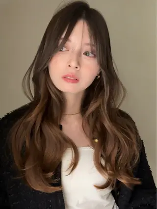 ロング カラー ヘアアレンジ TOA／ 福岡JIL BLANのヘアスタイル