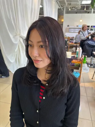 ロング eMu透明感カラー ちゅる髪yuki✩のヘアスタイル