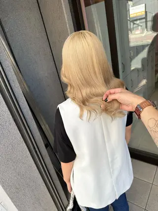 ロング カラー 町田ブリーチ特化 MANATOのヘアスタイル