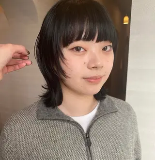 ショート レイヤー・ハッシュ ・ウルフカット/川崎のヘアスタイル