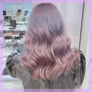 ロング カラー ヘアアレンジ メンズ キッズ マツエク・マツパ ブリーチの髪様 MASATOのヘアスタイル