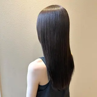 ロング カラー トレンド/顔まわり/ レイヤー/髪質改善のヘアスタイル
