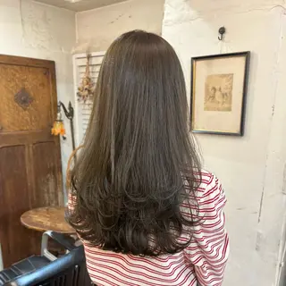 ロング カラー 暗髪とオリーブ🌿 渡辺拓人のヘアスタイル