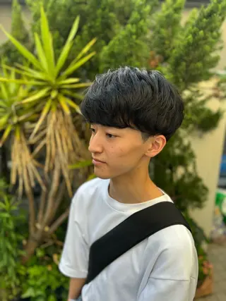 ショート パーマ ヘアアレンジ メンズ ちこ .のヘアスタイル