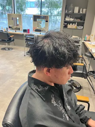 ショート パーマ メンズ 宮ケ谷 詩温のヘアスタイル