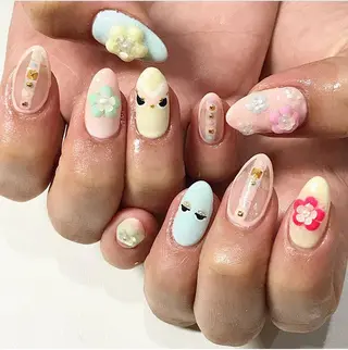 ネイル 渋谷/チップ長さ出し 👑アプレgel-xのネイルデザイン