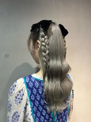 ロング 🧸🍯ダブルカラー モデルmio🍯🧸のヘアスタイル