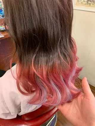 セミロング カラー take .のヘアスタイル