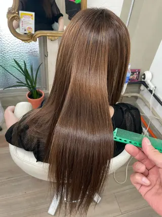 ロング プルエクステ/潤艶 最強矯正/西野入のヘアスタイル