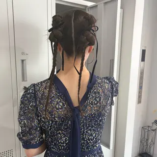 ヘアアレンジ ハイトーン ayane💖のヘアスタイル