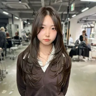 ロング 心斎橋 韓国レイヤ ー指名No.1renのヘアスタイル