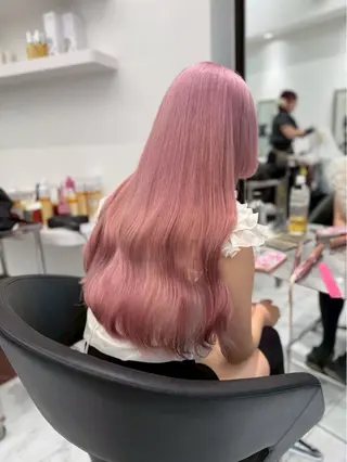 ロング カラー ハイトーンカラー💞 くるみ🎀のヘアスタイル