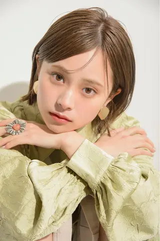 ミディアム カラー ヘアアレンジ BASSA 石神井公園店のヘアスタイル