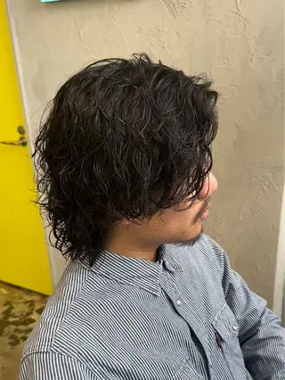 ミディアム パーマ メンズ 🔥メンズ圧倒的人気 ROOOMEN松田隆のヘアスタイル