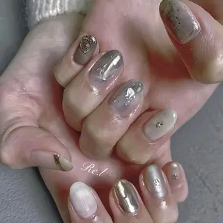 ネイル モチの良さ◉ フィルインネイル♡のネイルデザイン