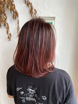 ミディアム カラー パーマ ヘアアレンジ メンズ キッズ ネイル 豊橋美容院 ソンリエのヘアスタイル