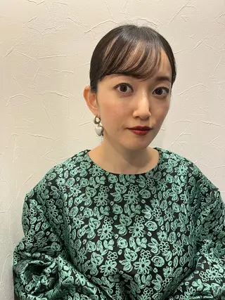 ヘアアレンジ 柔らかい艶暖色 レイヤー🫧姫汝のヘアスタイル