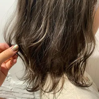 ミディアム カラー "小顔カット" Fuko.のヘアスタイル