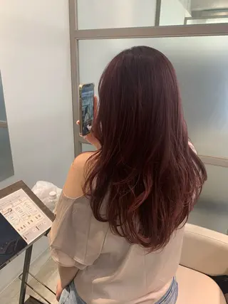 セミロング 髪質改善×艶カラー 🌼Haru🌼のヘアスタイル