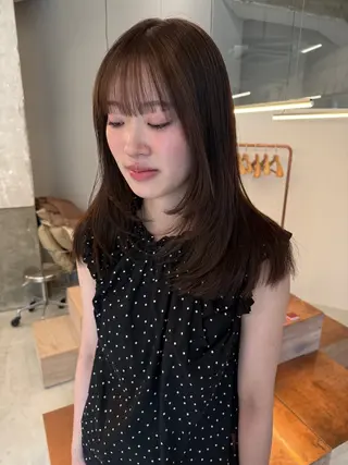 セミロング fubuki🪷 似合わせカットカラーのヘアスタイル