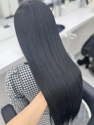 カラー 🌸春の暗髪カラー 🌸透明感ヘアのヘアスタイル