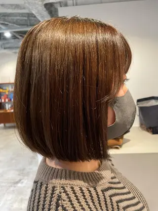 セミロング カラー ヘアアレンジ REONA🪽✨薬院 レイヤーカット🫧のヘアスタイル