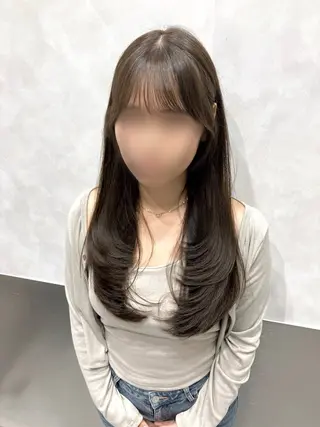 ロング カラー 💖ブリーチなし透明 感💖ASAHIのヘアスタイル