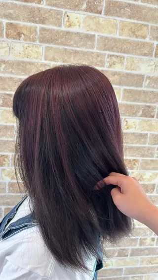カラー 温水 愛華のヘアスタイル