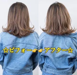ミディアム Loob.TOKYO MIYA🌈のヘアスタイル