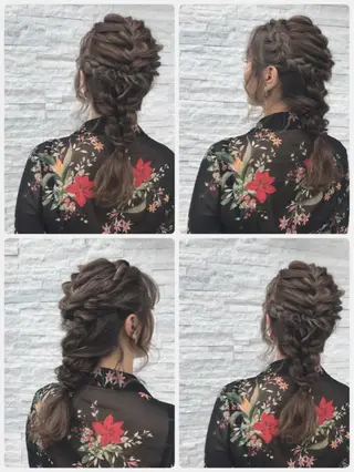 セミロング カラー パーマ ヘアアレンジ メンズ 豊橋美容院 ソンリエのヘアスタイル